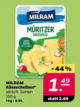 NETTO Milram Käsescheiben Angebot