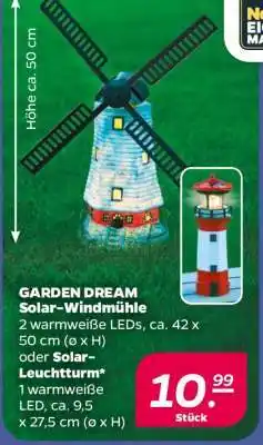 NETTO GARDEN DREAM Solar-Windmühle oder Solar-Leuchtturm Angebot