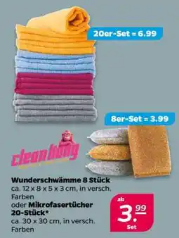 NETTO Wunderschwämme 8 Stück oder Mikrofasertücher 20-Stück Angebot