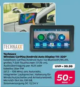 NETTO Technaxx Wireless CarPlay/Android Auto Display TX-320+ Angebot