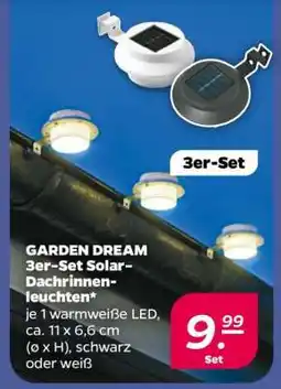 NETTO GARDEN DREAM 3er-Set Solar-Dachrinnenleuchten Angebot