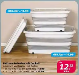 NETTO Faltbare Rollenbox mit Deckel Angebot