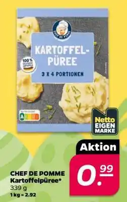 NETTO CHEF DE POMME Kartoffelpüree Angebot