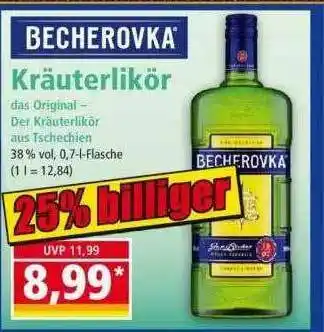 Norma Becherovka Kräuterlikör Angebot