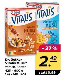 NETTO DR. OETKER Vitalis-Müsli Angebot