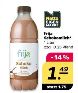 NETTO frija Schokomilch Angebot