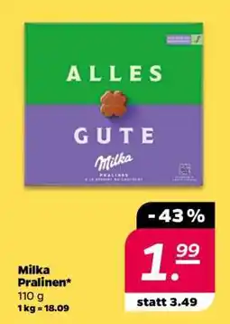 NETTO Milka Pralinen Angebot