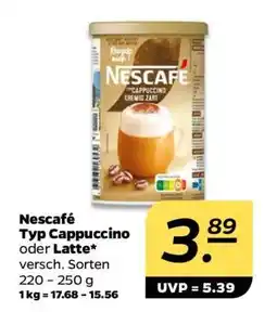 NETTO Nescafé Typ Cappuccino oder Latte Angebot