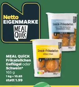 NETTO MEAL QUICK Frikadellen Geflügel oder Schwein Angebot