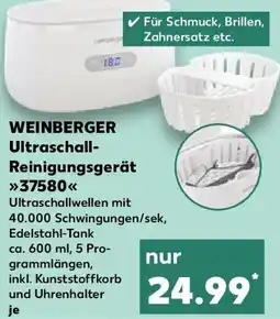 Kaufland WEINBERGER Ultraschall Reinigungsgerät 37580 Angebot