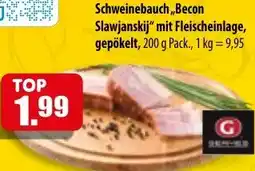 Mix Markt Schweinebauch ,,Becon Slawjanskij" mit Fleischeinlage, gepökelt Angebot