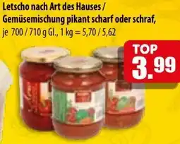 Mix Markt Letscho nach Art des Hauses/ Gemüsemischung pikant scharf oder schraf Angebot