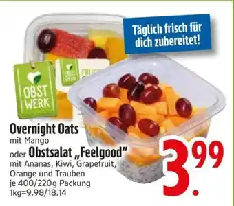 Edeka Overnight Oats oder Obstsalat 'Feelgood' Angebot