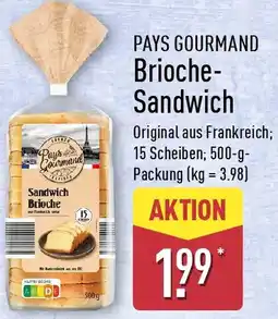 Aldi Nord PAYS GOURMAND Brioche Sandwich Angebot