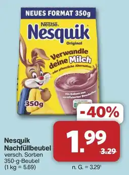 Famila Nord West Nestle Nesquik Nachfüllbeutel Angebot