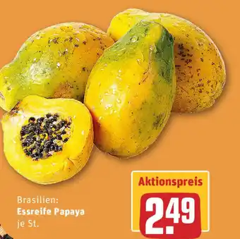 REWE Essreife Papaya Angebot