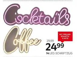 XXXLutz Led-schriftzug „coffee“ oder „cocktails“ Angebot