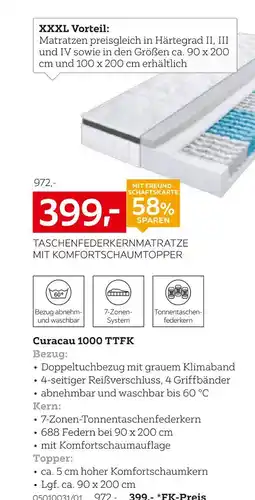 XXXLutz Taschenfederkernmatratze mit komfortschaumtopper Angebot