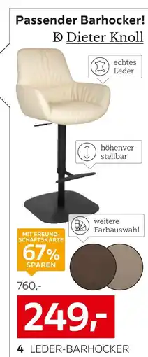 XXXLutz Leder-barhocker Angebot