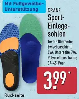 Aldi Nord CRANE Sport Einlegesohlen Angebot