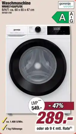 Poco gorenje Waschmaschine WNHEI74SAPS/DE Angebot