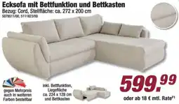 Poco Ecksofa mit Bettfunktion und Bettkasten Angebot