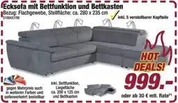 Poco Ecksofa mit Bettfunktion und Bettkasten Angebot