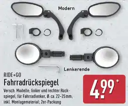 Aldi Nord RIDE+GO Fahrradrückspiegel Angebot