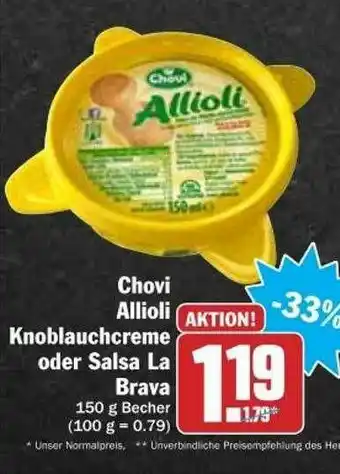 dodenhof Chovi Allioli Knoblauchcreme Oder Salsa La Brava Angebot