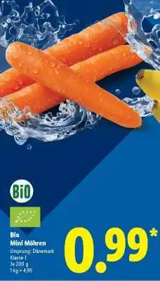 Lidl Bio Mini-Möhren Angebot
