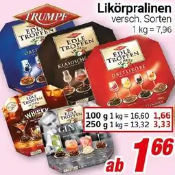 CENTERSHOP TRUMPF Likörpralinen Angebot