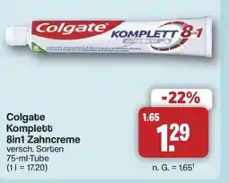 Famila Nord West Colgate Komplett 8in1 Zahncreme Angebot