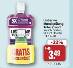 Famila Nord West Listerine Mundspülung Total Care Angebot