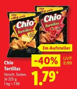 Lidl Chio tortillas nacho cheese style Angebot