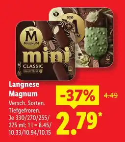 Lidl Langnese magnum mini classic Angebot
