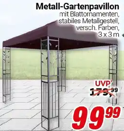 CENTERSHOP Metall-Gartenpavillon Angebot
