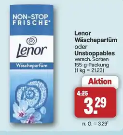 Famila Nord West Lenor Wäscheparfüm oder Unstoppables Angebot