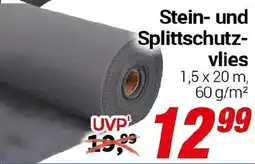 CENTERSHOP Stein und Splittschutzvlies Angebot