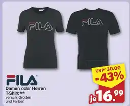 Famila Nord West FILA Damen oder Herren T-Shirt Angebot
