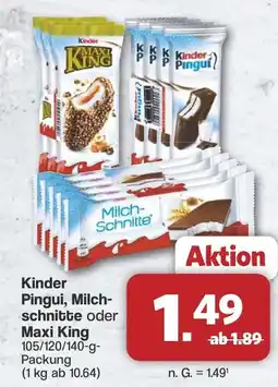 Famila Nord West Kinder Pingui, Milchschnitte oder Maxi King Angebot