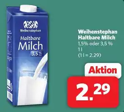 Famila Nord West Weihenstephan Haltbare Milch Angebot