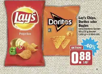 Hit Lay's Chips, Doritos Oder Bugles Angebot