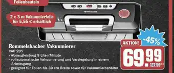 Hit Rommelsbacher Vakuumierer Vac285 Angebot