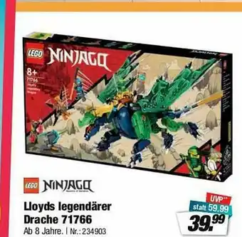 Rofu Kinderland Lego Ninjago Lloyds Legendärer Drache Angebot