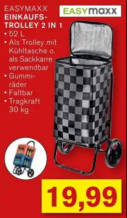 KODi EASYMAXX EINKAUFS- TROLLEY 2 IN 1 Angebot