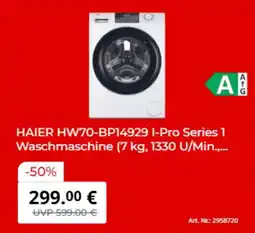 MediaMarkt HAIER HW70-BP14929 I-Pro Series 1 Waschmaschine Angebot