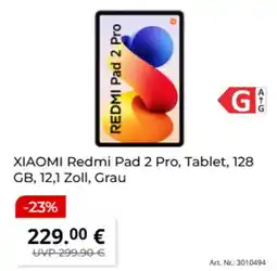MediaMarkt XIAOMI Redmi Pad 2 Pro, Tablet, 128 GB, 12,1 Zoll, Grau Angebot