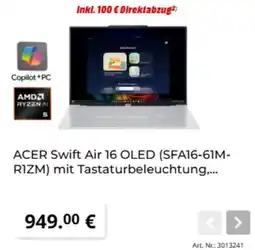 MediaMarkt ACER Swift Air 16 OLED (SFA16-61M- RIZM) Angebot