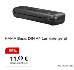 MediaMarkt HAMA Basic DIN A4 Laminiergerät Angebot