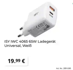 MediaMarkt ISY IWC 4065 65W Ladegerät Universal, Weiß Angebot